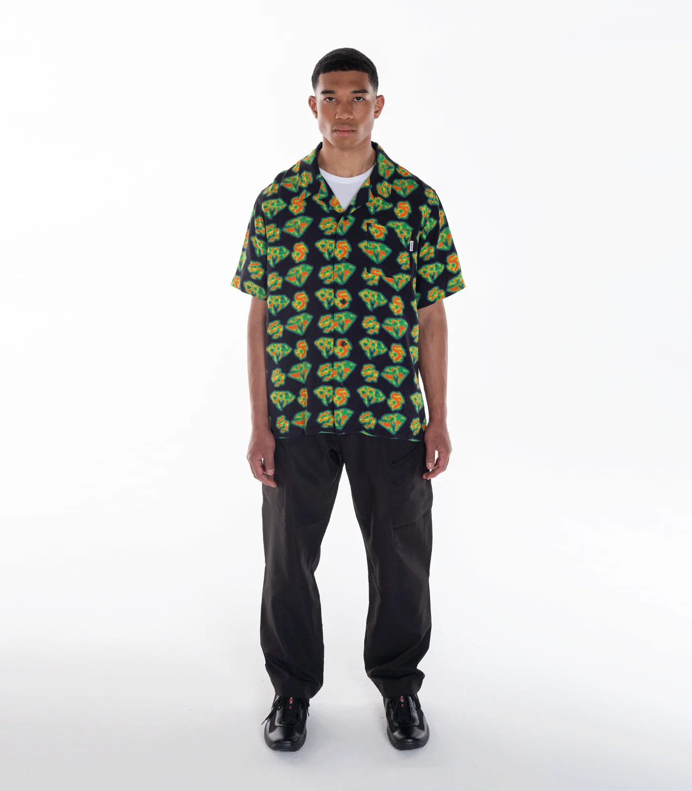 HEAT MAP CAMP COLLAR SHIRT - MULTI