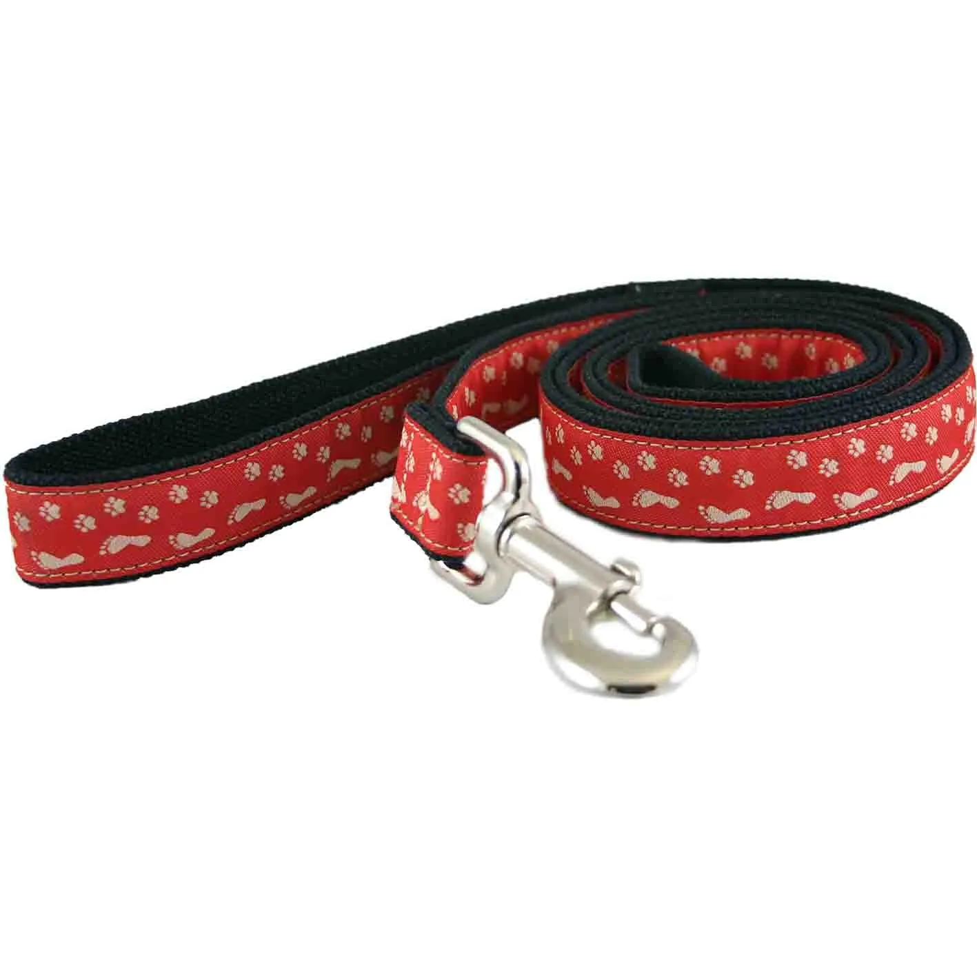 Hemp Dog Leash 6' BFF Red Standard Leash