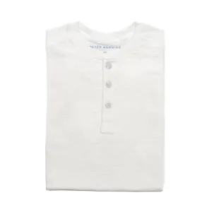 Henley Shirt Short Sleeve - White