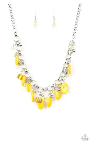 I WANT To SEA The World Yellow Necklace - Paparazzi Accessories