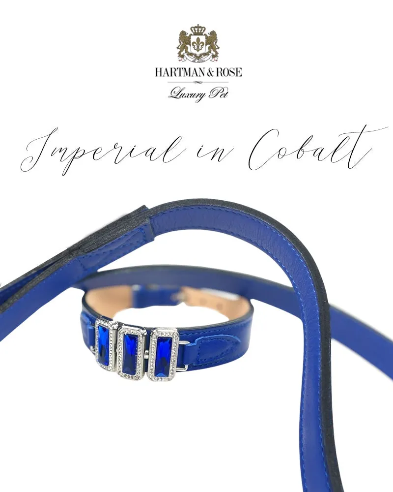 Imperial Dog Collar in Cobalt Blue, Sapphire & Nickel