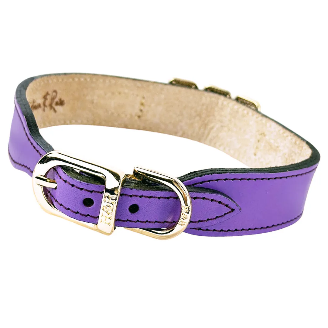 Imperial Dog Collar in Lavender, Amethyst & Gold