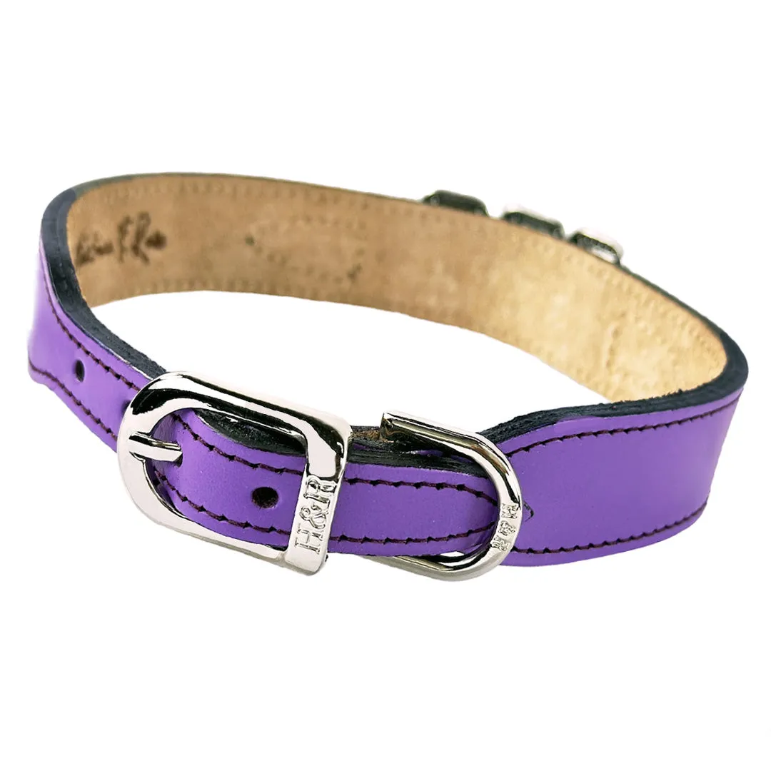 Imperial Dog Collar in Lavender, Amethyst & Nickel