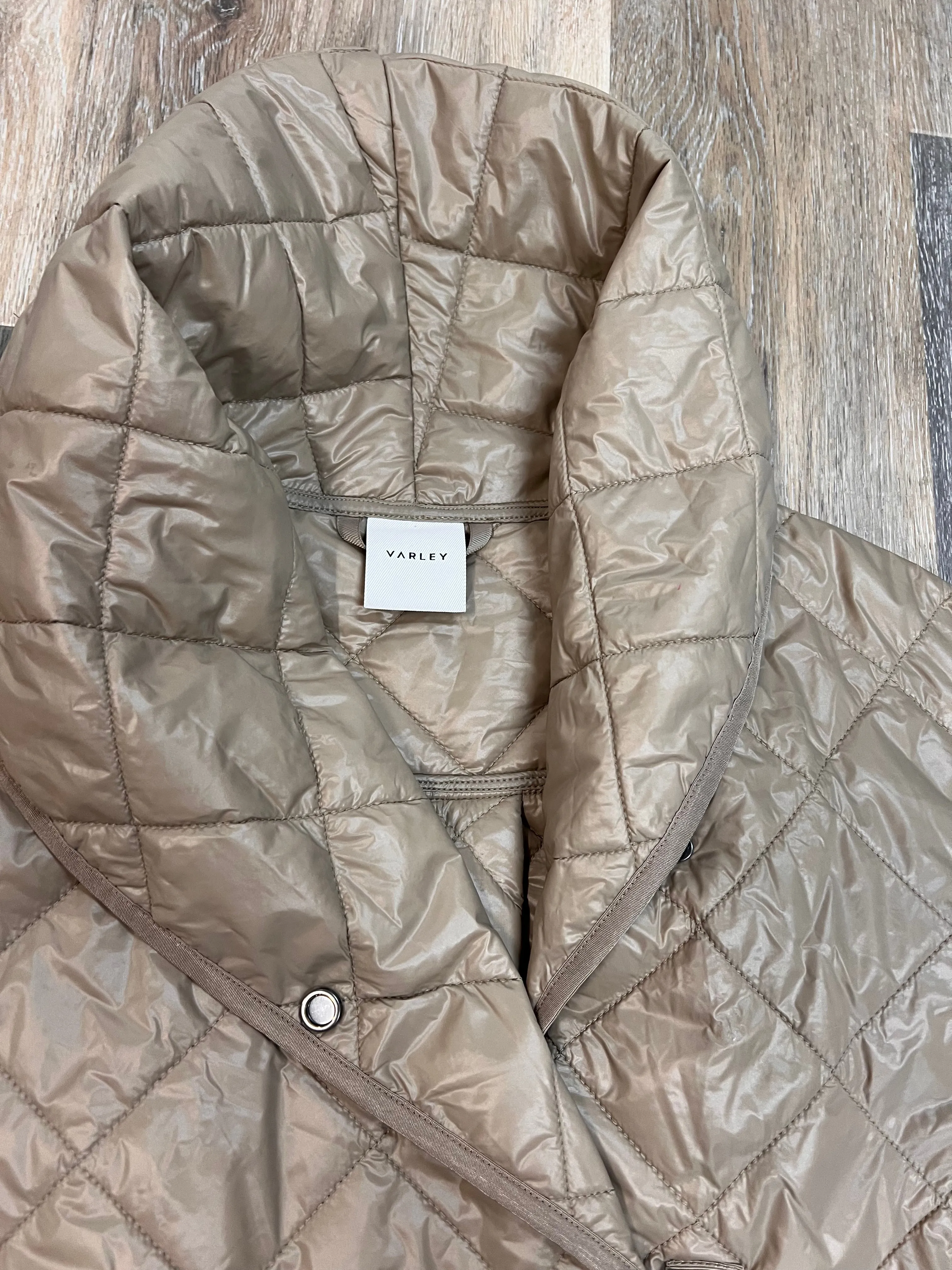 Jacket Puffer & Quilted By Varley In Tan, Size: S