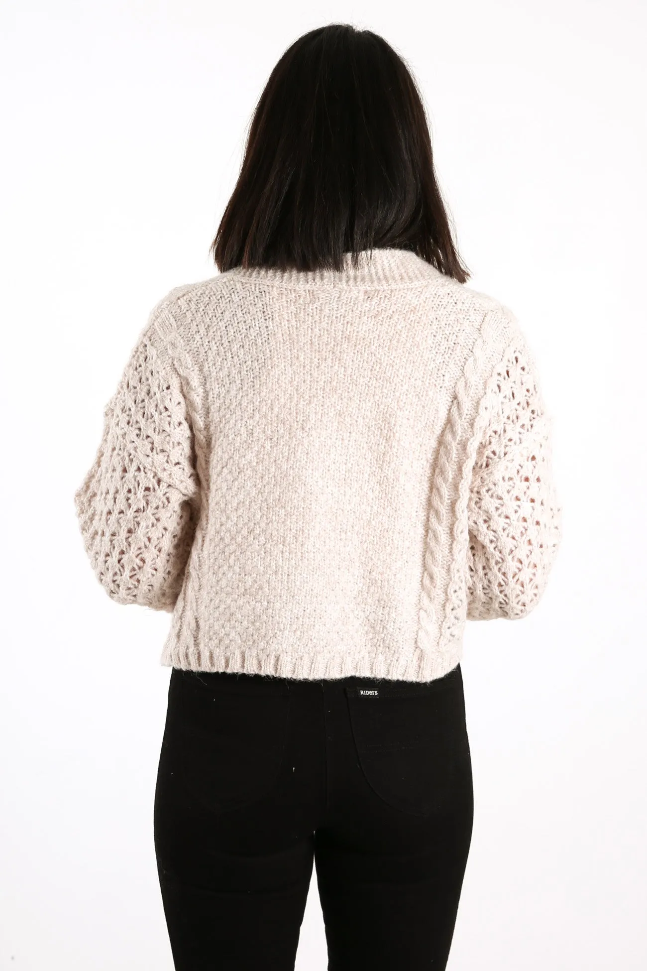 Karla Knit Cardigan Cream