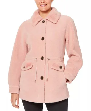 kate spade new york Faux-Fur Anorak Coat