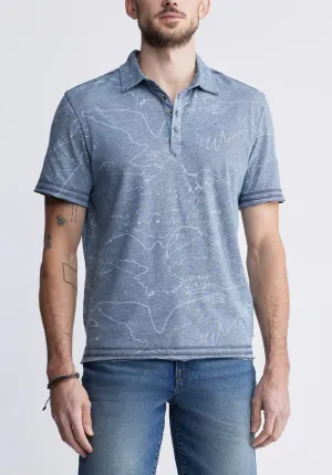 Komodo Men's Short Sleeve Polo in Mirage Blue - BM24248