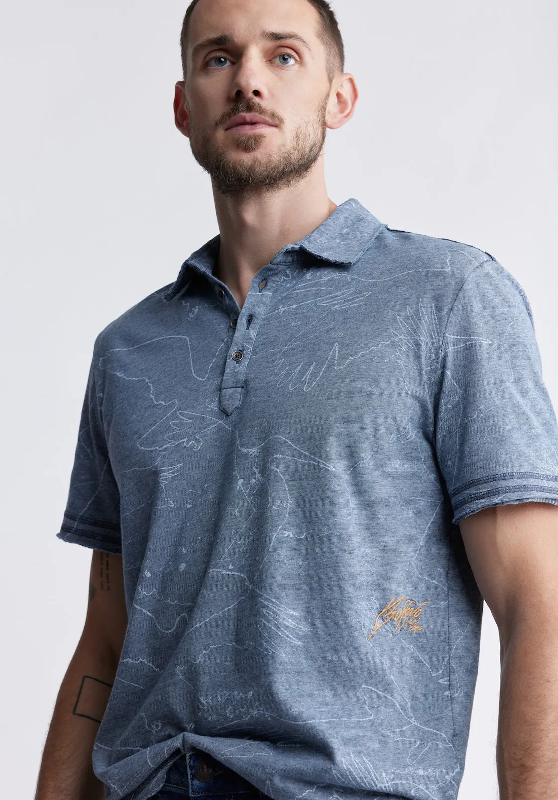 Komodo Men's Short Sleeve Polo in Mirage Blue - BM24248