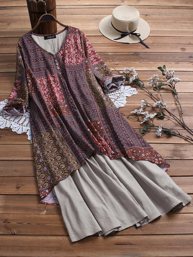 Large Dress Summer Cool Loose Printed Dresses