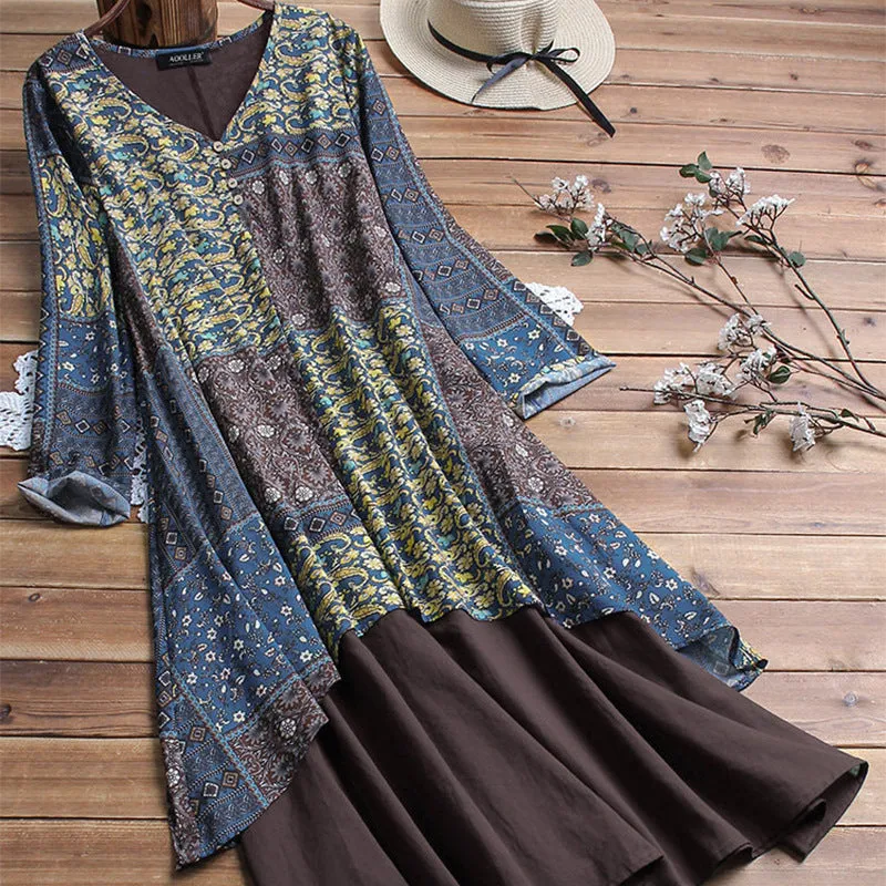 Large Dress Summer Cool Loose Printed Dresses