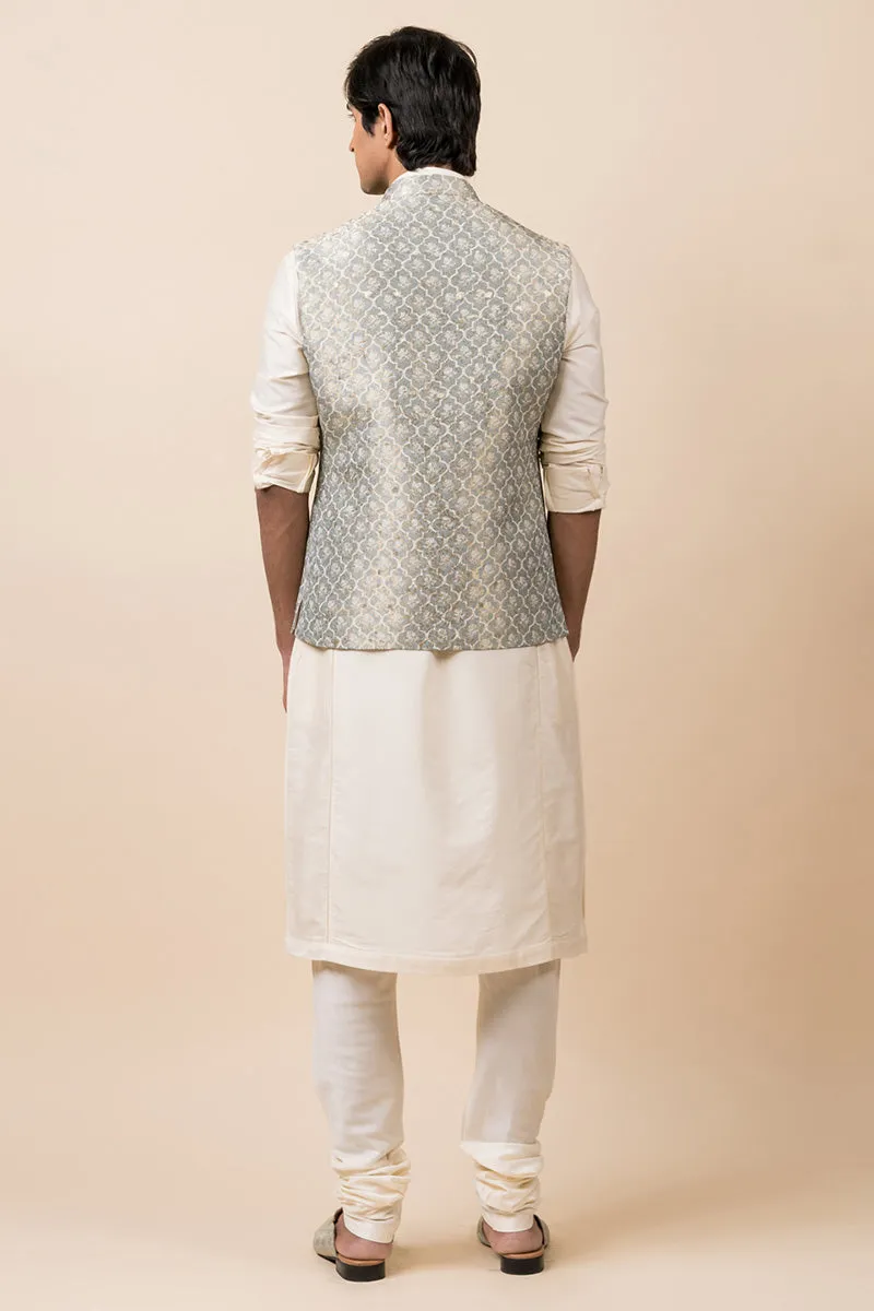 Light Green Jaal Pattern Bundi