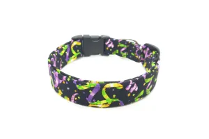 Mardi Gras Ribbons Dog Collar