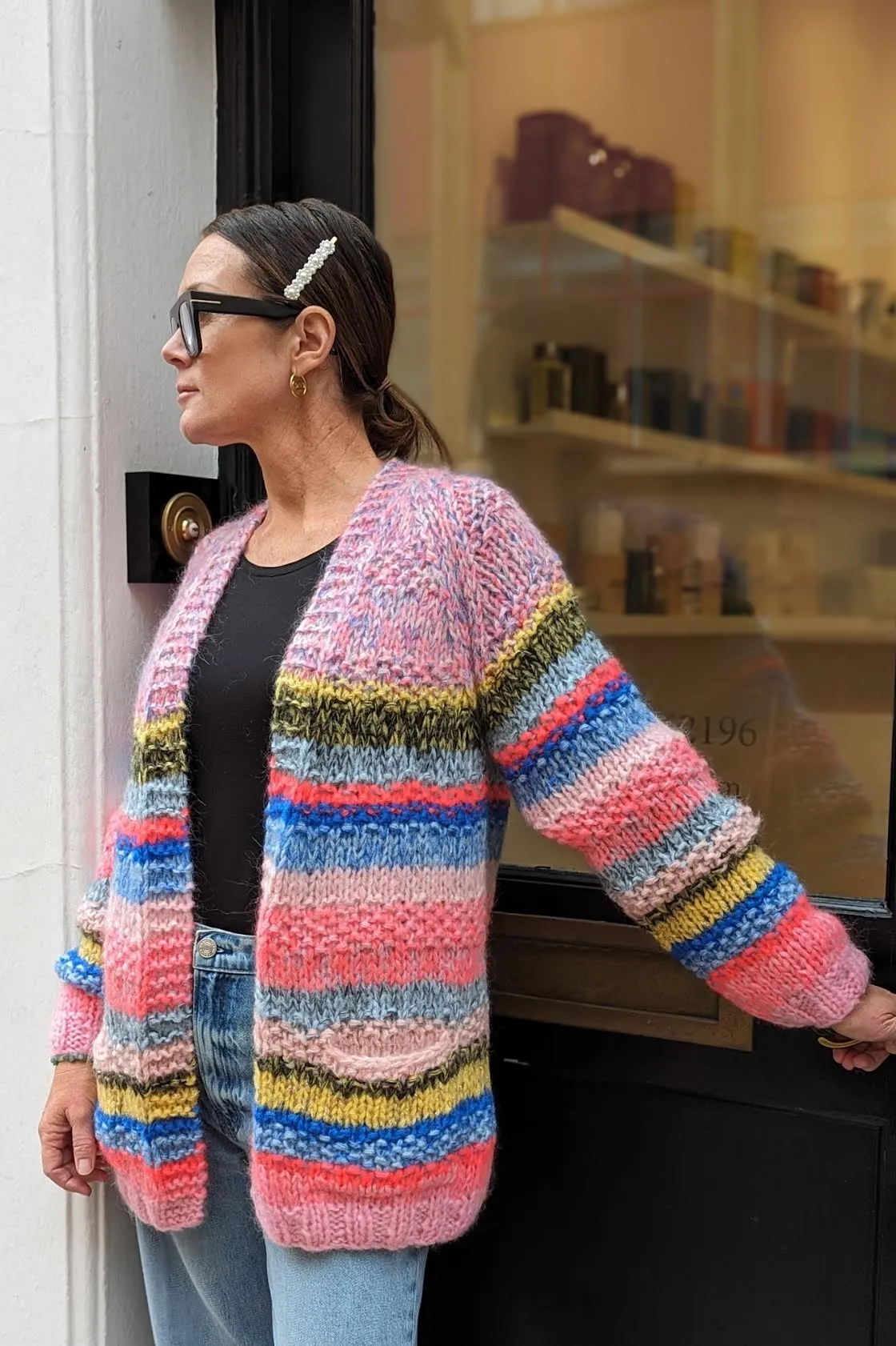 Mars Pink & Blue Multi-Coloured Cardigan