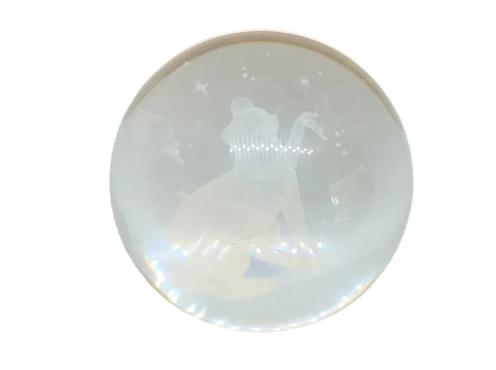 Medium Kitty 3D Print Glass Globe