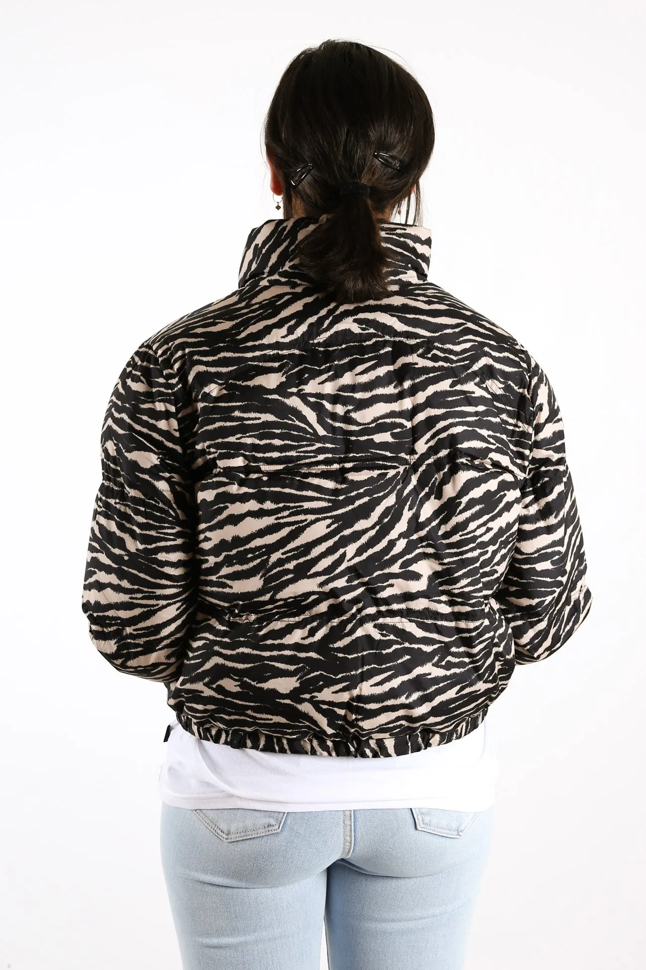 Meline Puffer Jacket Zebra