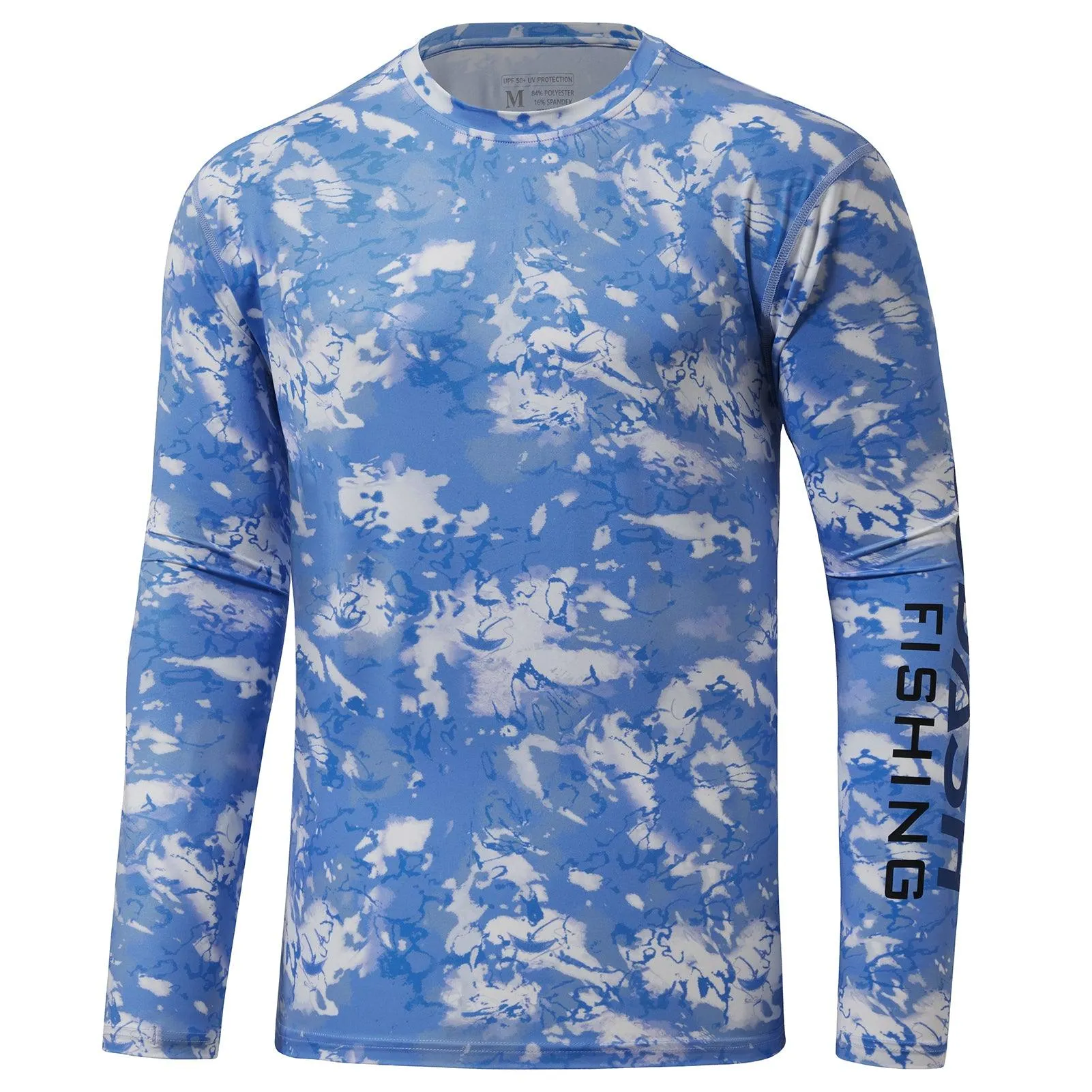 Mens long sleeve sun protection camo shirt