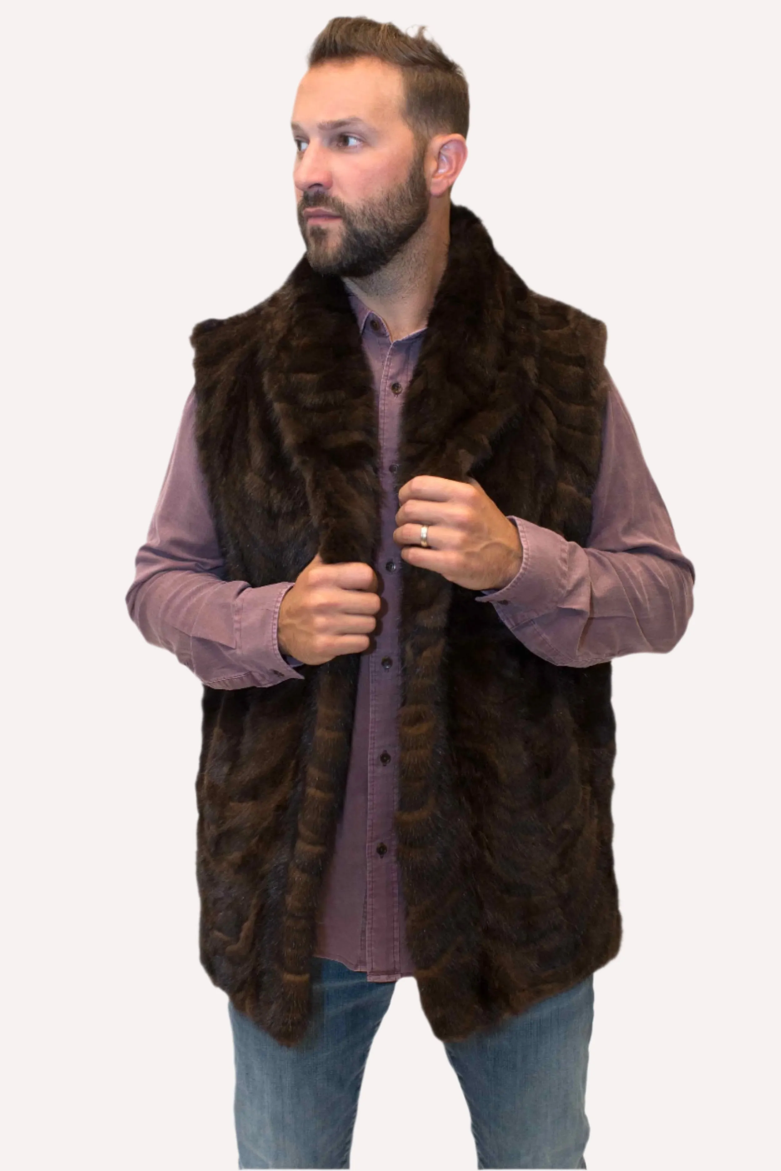 Men's Mink Fur Vest