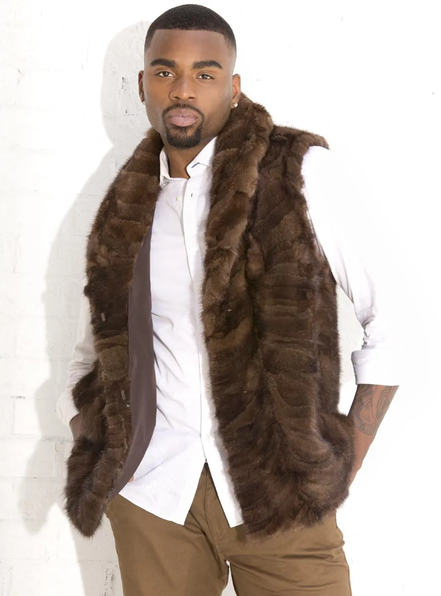 Men's Mink Fur Vest