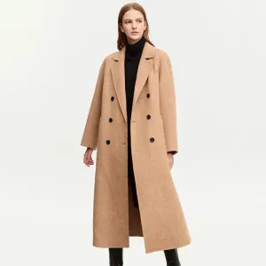 Minimalist Vintage Woolen Blazer Coat for Women