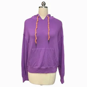 MONROW NWT! MONROW SUPERSOFT DRAWSTRING PURPLE HOODIE SIZE S