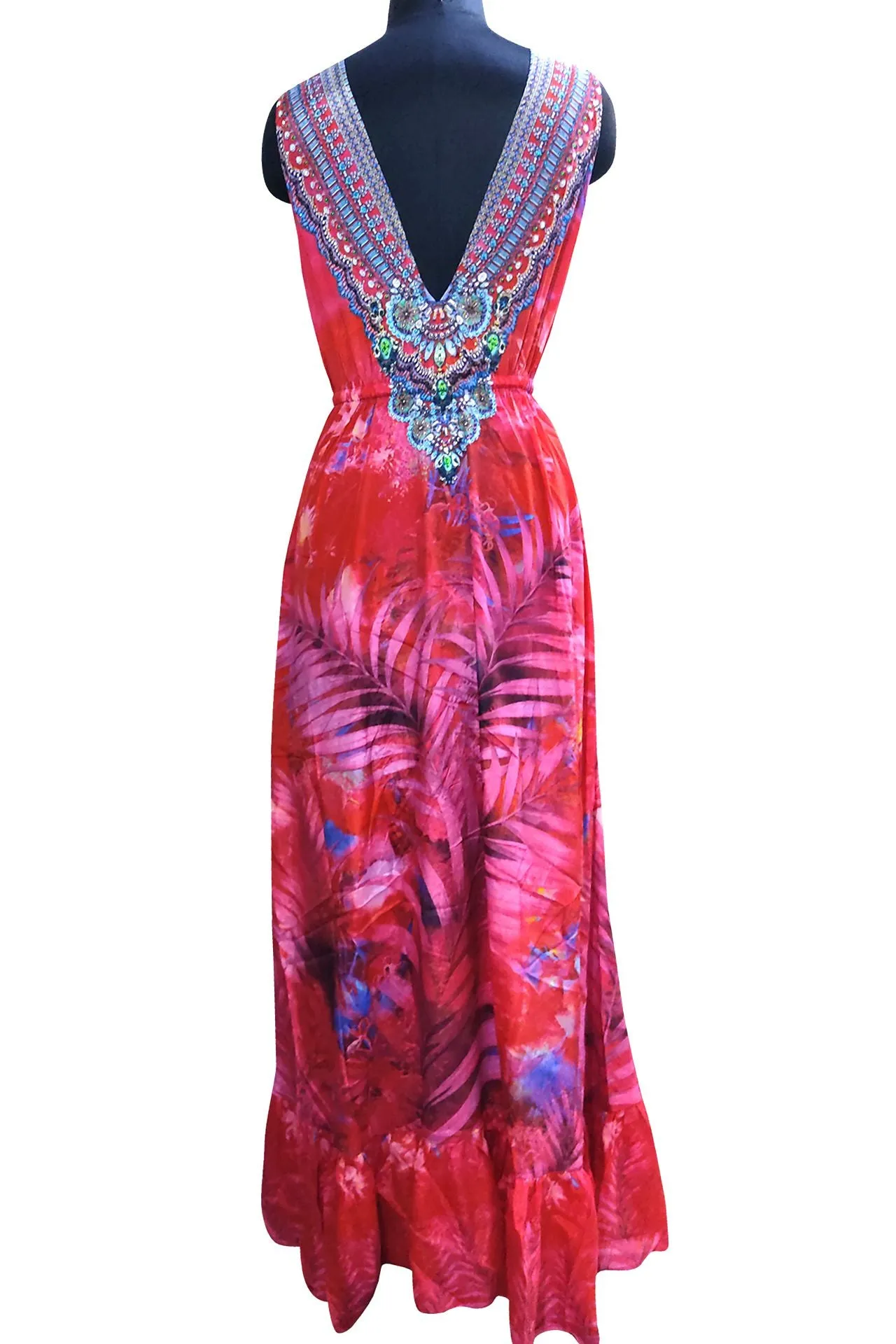 Multi Way to Wear Maxi Dress in Red