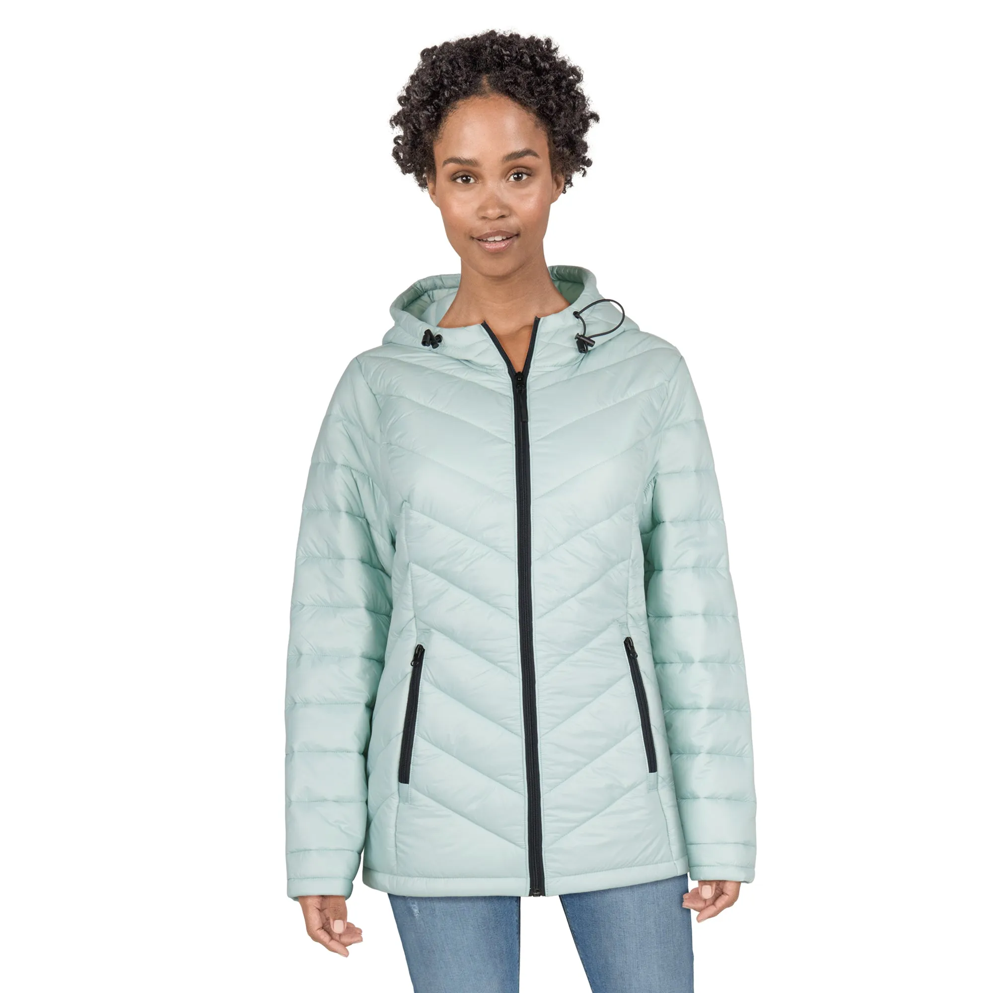 mySTYLE Women's Lined Puffer Jacket