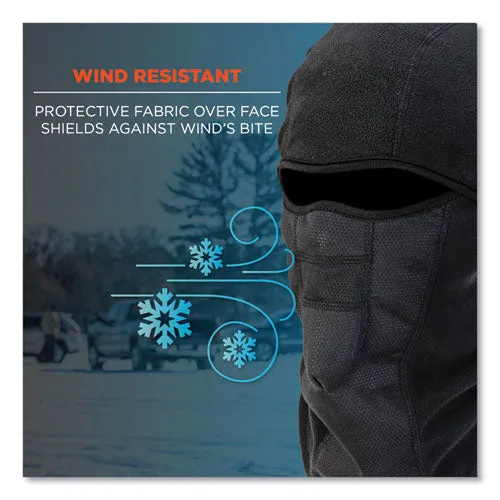 N-ferno 6823 Hinged Balaclava Face Mask, Fleece, One Size Fits Most, Black, Ships In 1-3 Business Days