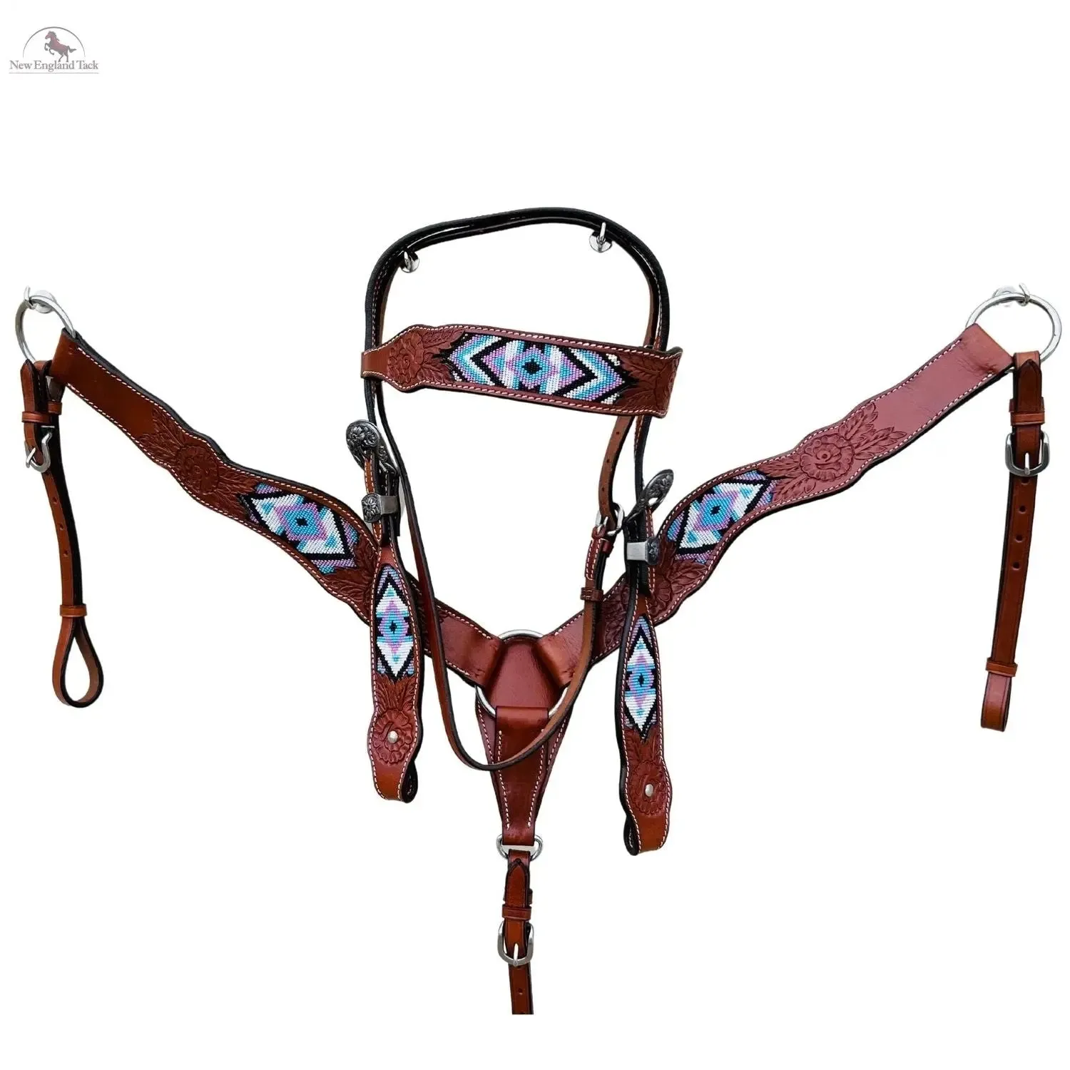 Navajo Beaded Headstall and Breast Collar Set