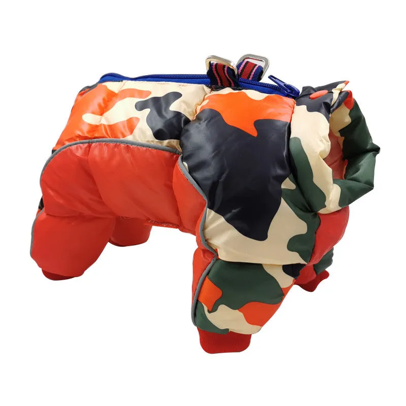 New Dog Clothes Autumn And Winter Pet Camouflage Coat