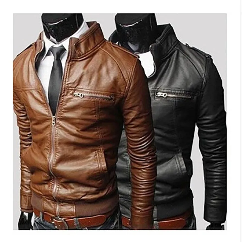 New Men's Coat, Men's Leather Coat, Men's Leather Jacket