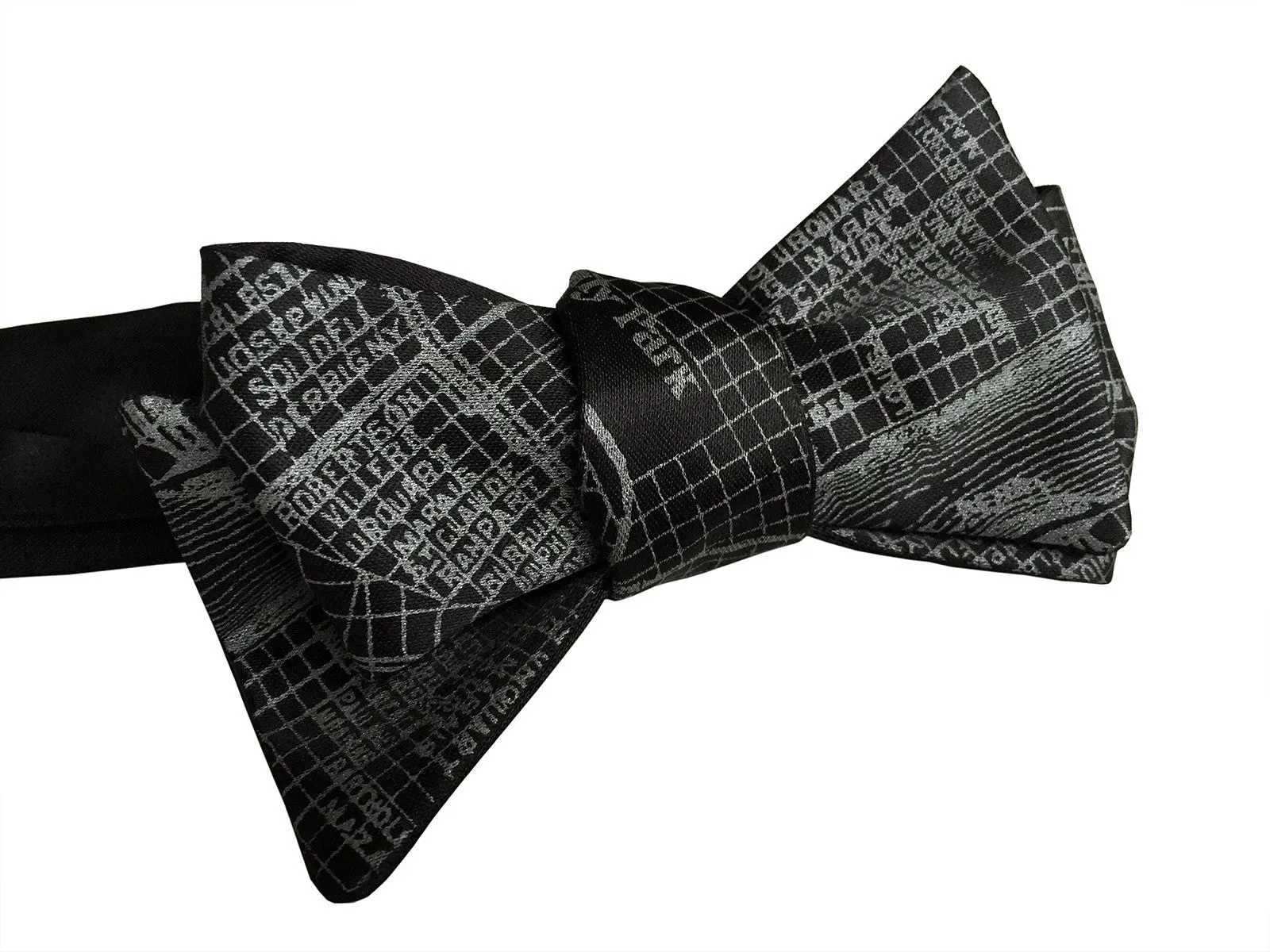 New Orleans Map Bow Tie