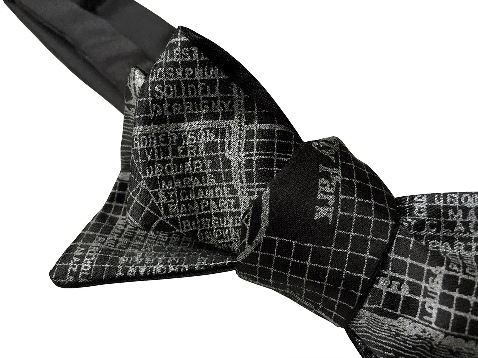 New Orleans Map Bow Tie