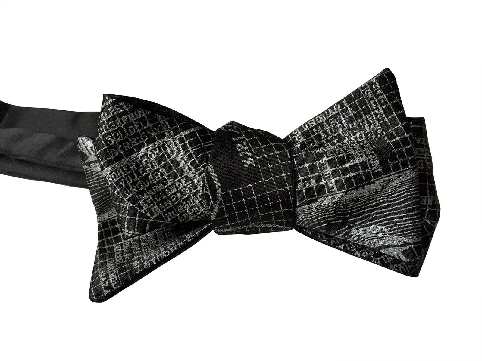 New Orleans Map Bow Tie