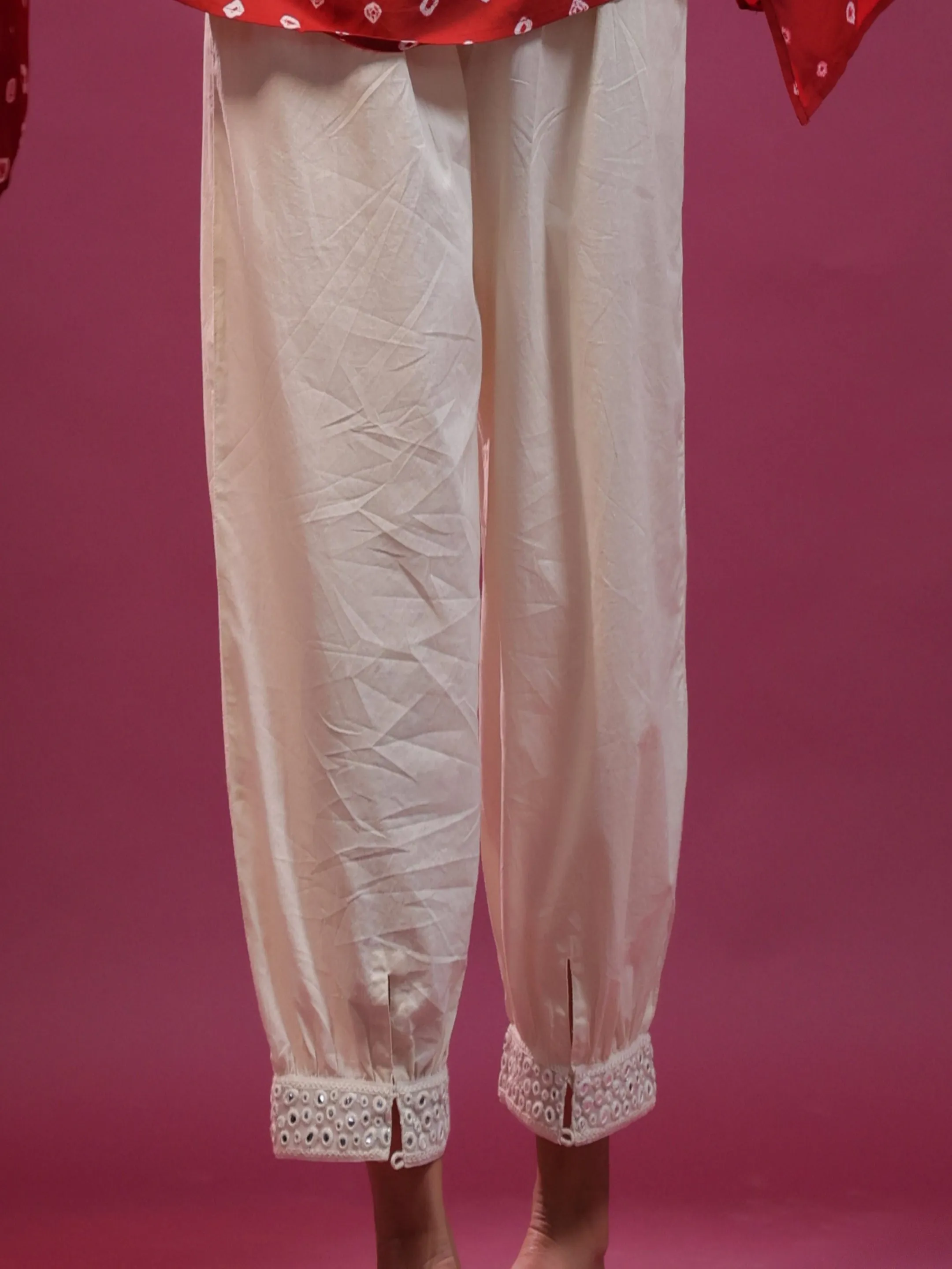 Off-White Mirror Lace Pants