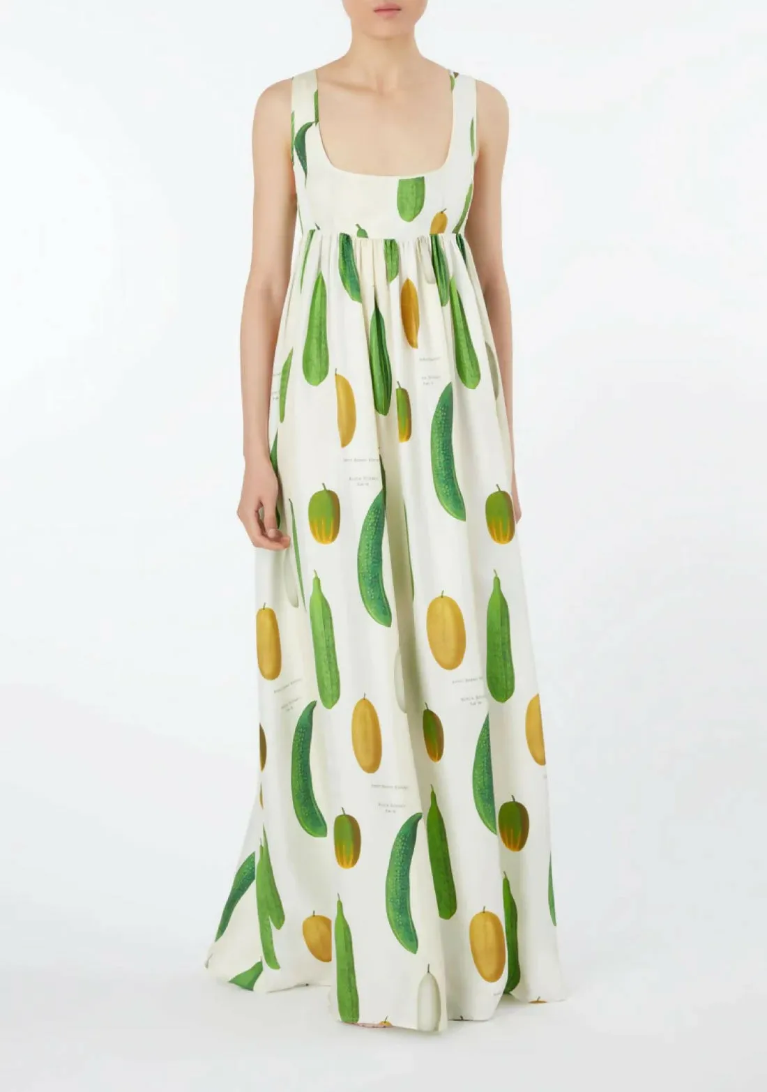 Oroton Summer Vegetable Print Dress