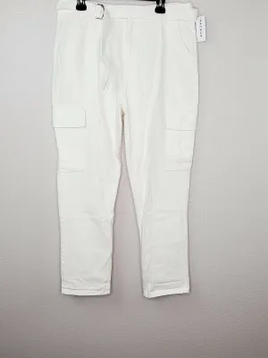 PacSun L.A. Women's Off White High Rise Relaxed Fit Cargo Jeans Size 32