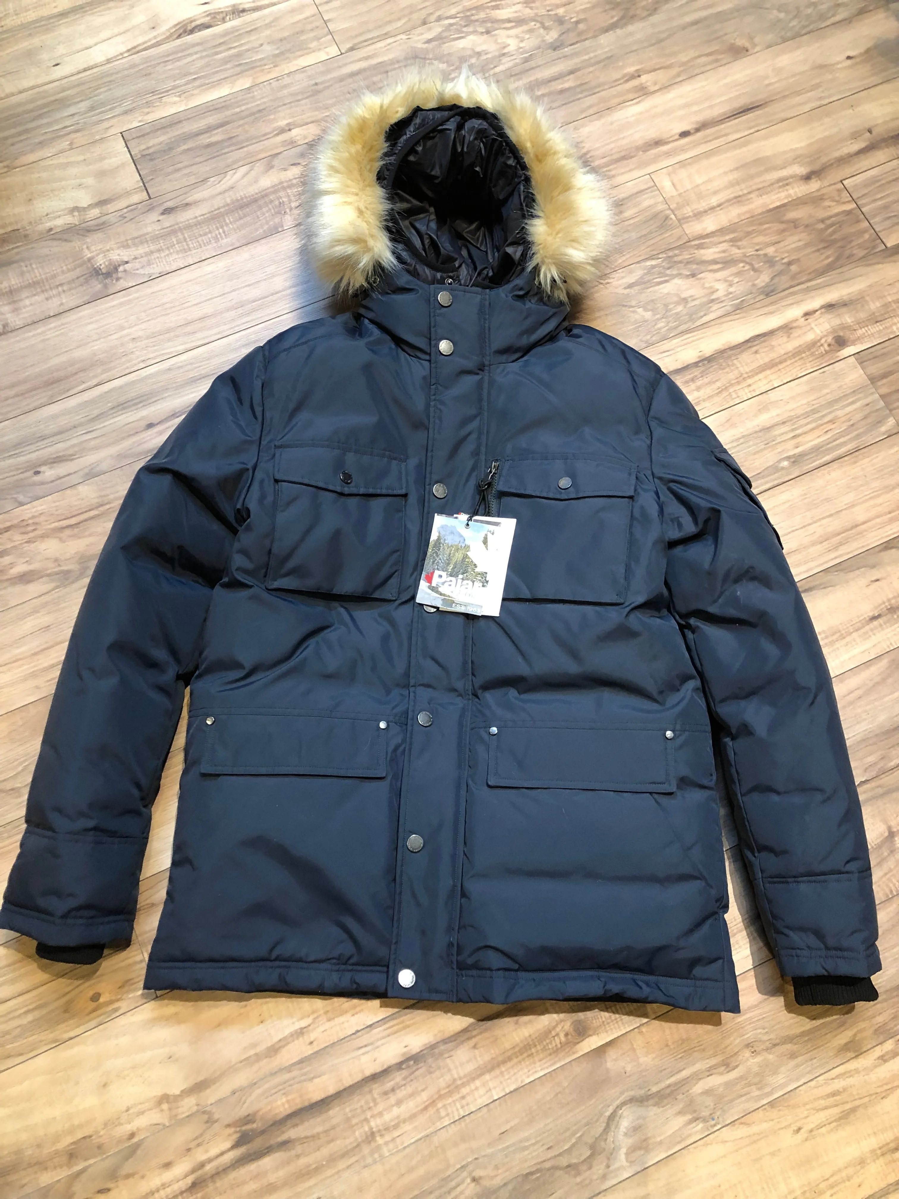 Pajar Navy Down-Filled Cold Weather Parka, NWT, Size Medium