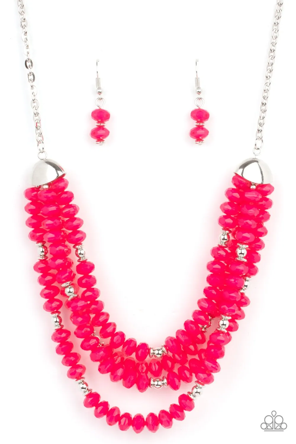 Paparazzi Best POSH-ible Taste Necklace Pink & Vacay Vagabond Bracelet Pink