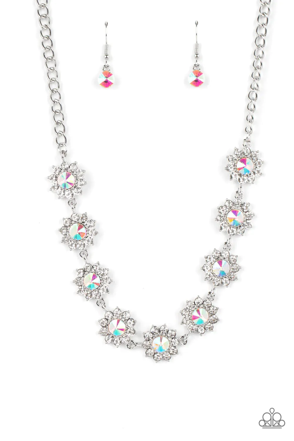 Paparazzi Blooming Brilliance Necklace Multi (Iridescent)