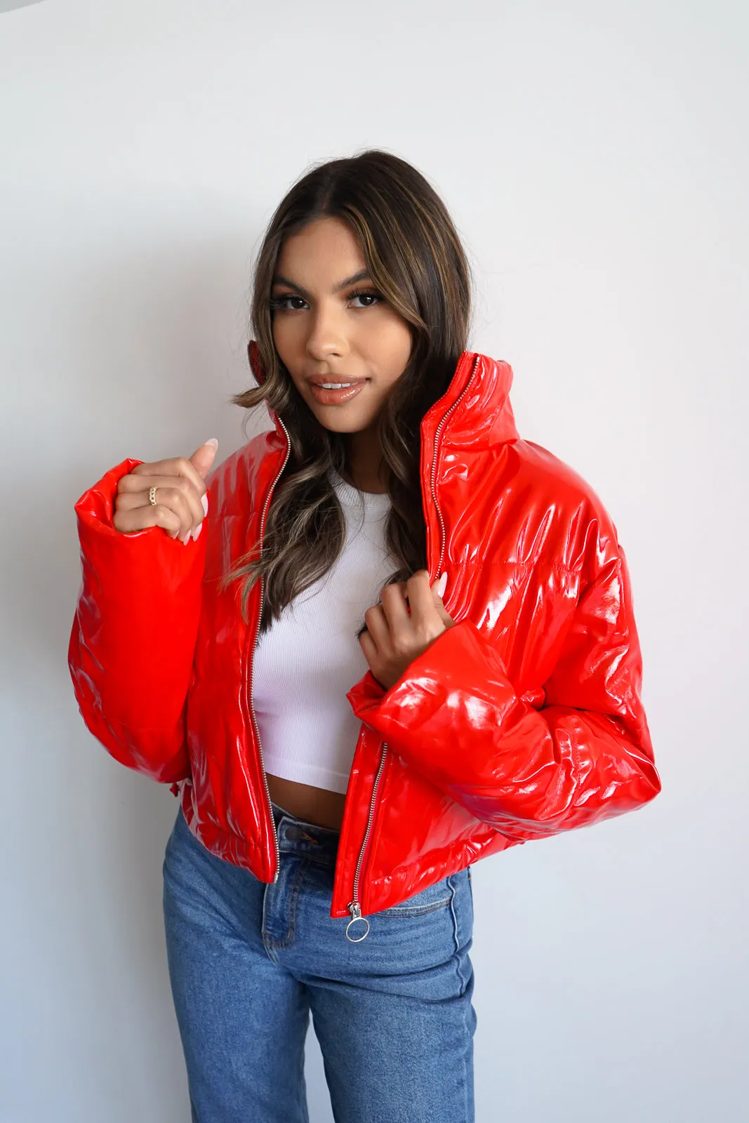 Patent Leather Puffer