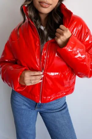 Patent Leather Puffer