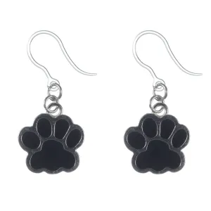 Paw Print Dangles Hypoallergenic Earrings for Sensitive Ears Made with Plastic Posts