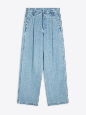 Pleated jeans