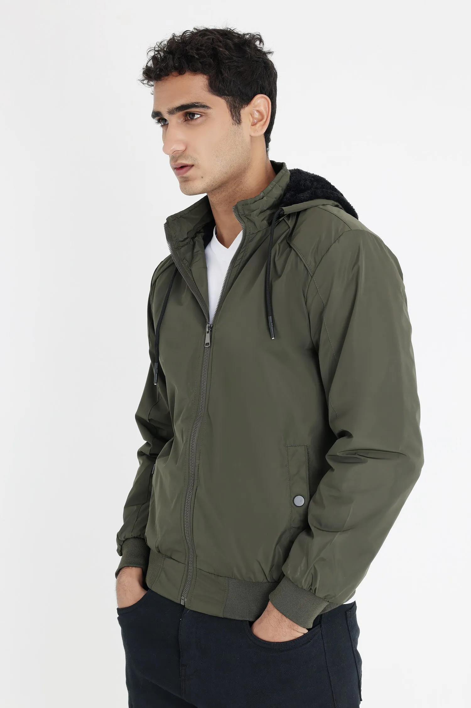 PUFFER JACKET-GREEN