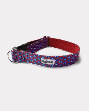 Red & Royal KC Heart Dog Collar