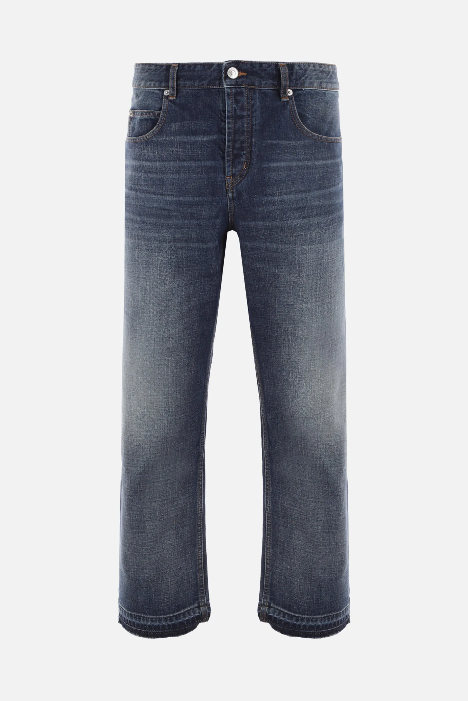 Regular-fit Washed Denim Jeans