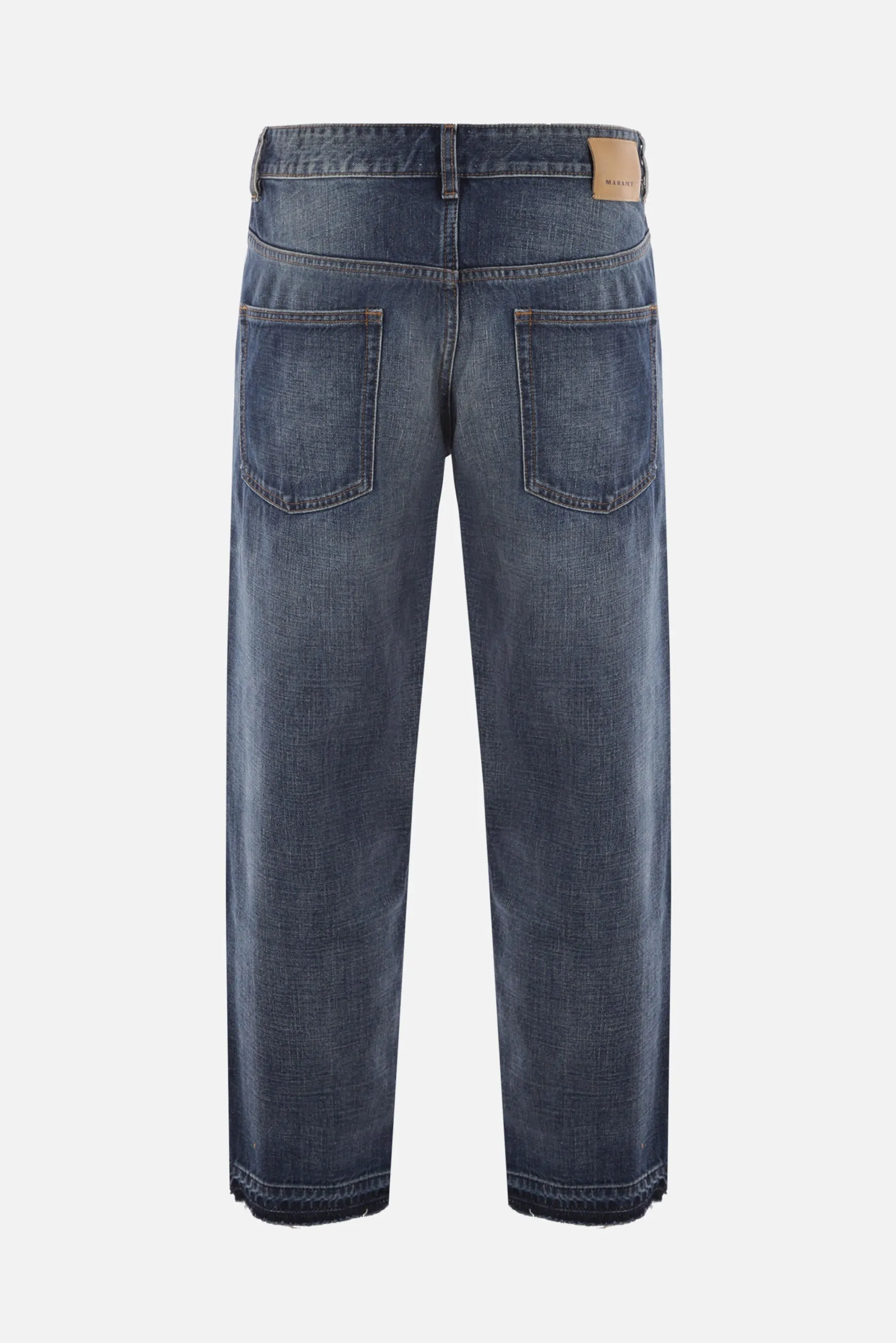 Regular-fit Washed Denim Jeans