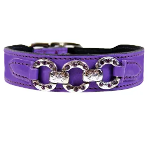 Rodeo Drive Dog Collar in Lavender & Nickel