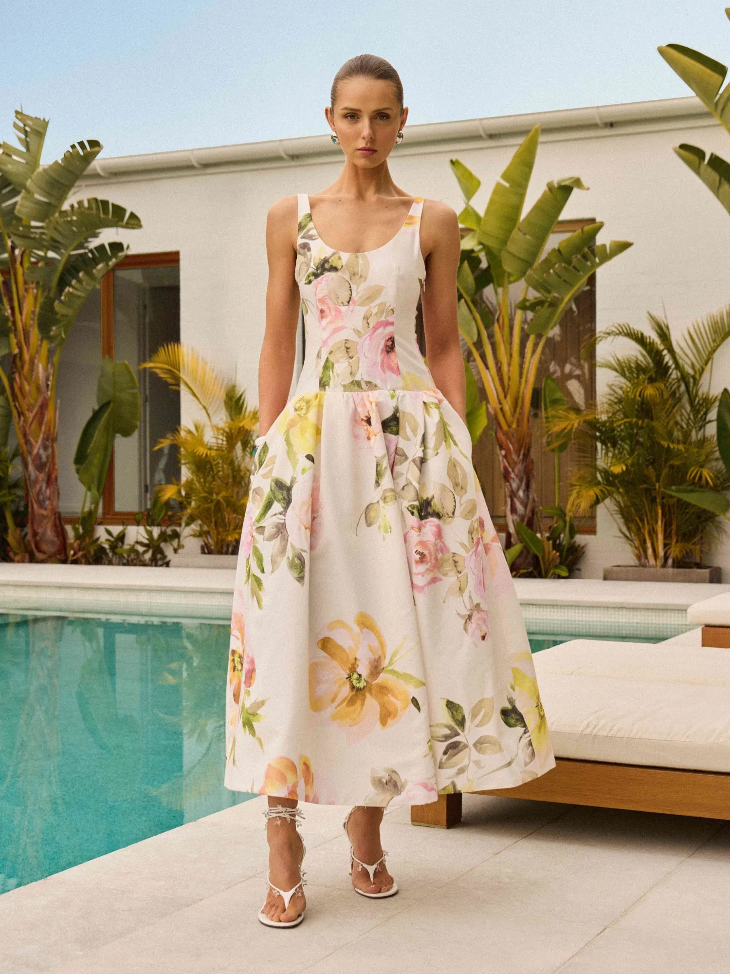 ROSA FLORAL MAXI DRESS