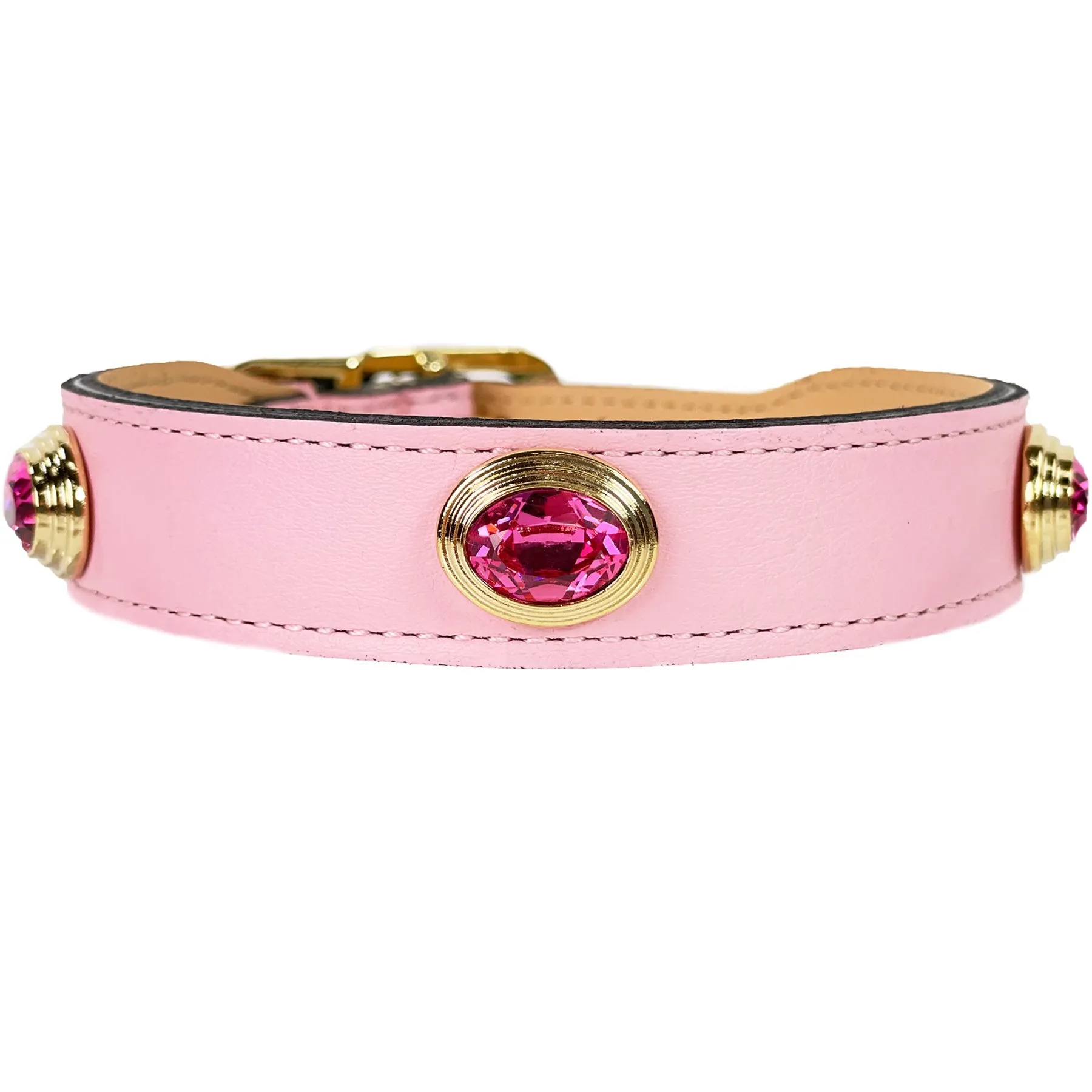 Royal Dog Collar in Sweet Pink & Gold